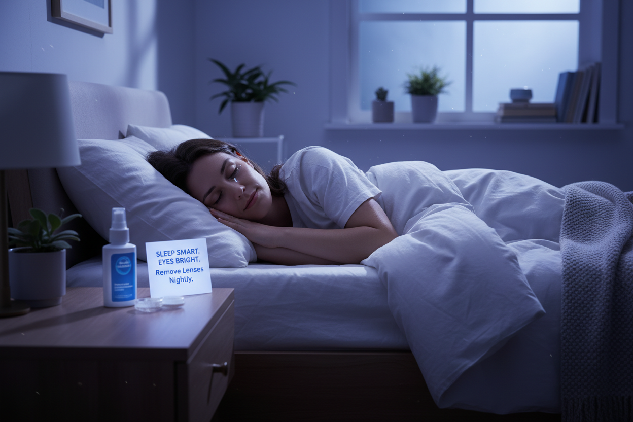 Can You Sleep With Contacts In? What Really Happens to Your Eyes