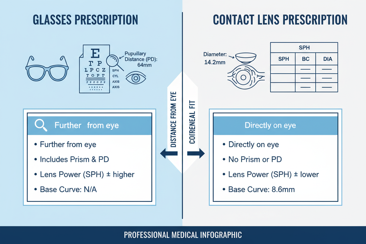 Contact Lens Prescription vs Glasses: Complete UK Guide