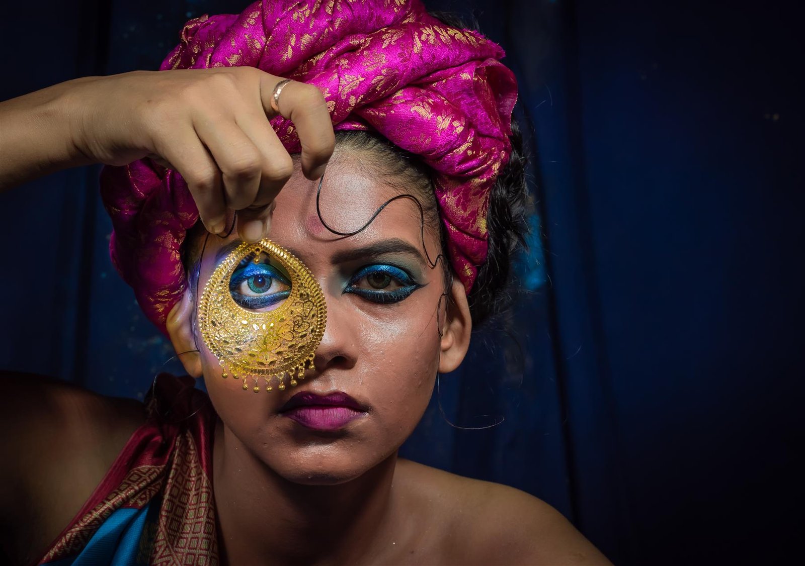Video Call Makeup With Natural Colored Contacts
