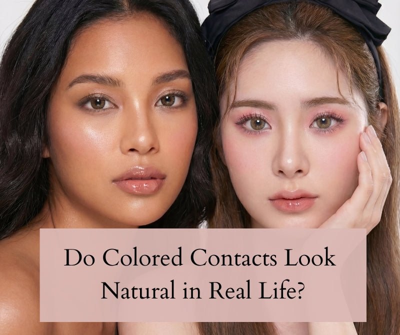 Y2K Makeup With Blue Colored Contacts