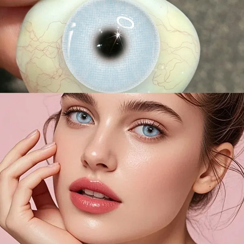 Un ensemble d'étuis à lentilles de contact avec pince à épiler (y compris un out