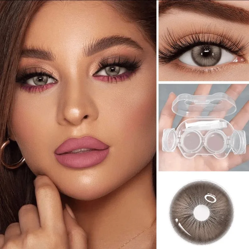 Kanta sentuh kosmetik Muses Brown Little Devil Eye Contact - Melembapkan dan pem