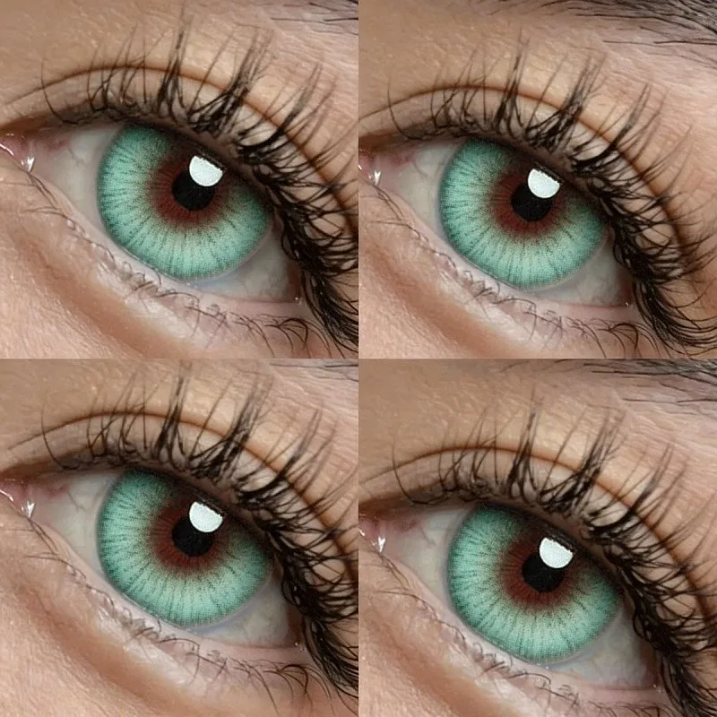 Kanta sentuh kosmetik New York Green Little Devil Eye Contact - Melembapkan dan